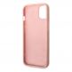 Guess Glitter Flakes Metal Logo - хибриден удароустойчив кейс за iPhone 14 (розов) 3