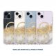 Case Mate Karat Marble MagSafe Case - удароустойчив хибриден кейс с Magsafe за iPhone 14 (прозрачен-златен) 2