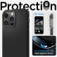 Spigen Rugged Armor MagFit MagSafe Case - хибриден кейс с висока степен на защита с MagSafe за iPhone 14 Pro Max (черен-мат)  14