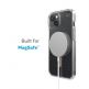 Speck Presidio Glitter Perfect Clear - удароустойчив хибриден кейс с Magsafe за iPhone 14 (прозрачен) 3
