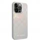 Karl Lagerfeld Iridescent Monogram Case - силиконов (TPU) калъф за iPhone 14 Pro Max (сребрист)  2