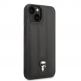 Karl Lagerfeld Quilted Puffy Ikonik Logo Case - дизайнерски кожен кейс за iPhone 14 Plus (черен) 2