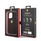 Ferrari Perforated Leather Hard Case - кожен кейс за iPhone 14 Pro Max (черен) 1