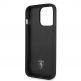 Ferrari Perforated Leather Hard Case - кожен кейс за iPhone 14 Pro Max (черен) 2