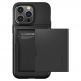 Spigen Slim Armor CS Case - хибриден кейс с отделение за кр. карти и най-висока степен на защита за iPhone 14 Pro Max (черен) 2