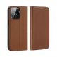 Dux Ducis Skin X2 Case - кожен калъф с поставка и отделение за кр. карти за iPhone 14 Pro (кафяв) 1
