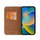 Dux Ducis Skin X2 Case - кожен калъф с поставка и отделение за кр. карти за iPhone 14 Pro (кафяв) 2