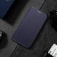 Dux Ducis Skin X2 Case - кожен калъф с поставка и отделение за кр. карти за iPhone 14 Pro (син) 3
