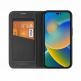Dux Ducis Skin X2 Case - кожен калъф с поставка и отделение за кр. карти за iPhone 14 Pro (черен) 2