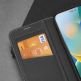 Dux Ducis Skin X2 Case - кожен калъф с поставка и отделение за кр. карти за iPhone 14 Pro (черен) 7
