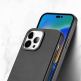 Dux Ducis Grit Faux Leather MagSafe Case - дизайнерски кожен кейс с MagSafe за iPhone 14 Pro Max (черен) 6