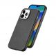 Dux Ducis Grit Faux Leather MagSafe Case - дизайнерски кожен кейс с MagSafe за iPhone 14 Pro (черен) 1