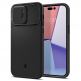 Spigen Optik Armor MagFit MagSafe Case - тънък качествен силиконов (TPU) калъф с капак за камерата с MagSafe за iPhone 14 Pro Max (черен) 1