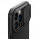 Spigen Optik Armor MagFit MagSafe Case - тънък качествен силиконов (TPU) калъф с капак за камерата с MagSafe за iPhone 14 Pro Max (черен) 7