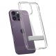 Spigen Ultra Hybrid S Case - хибриден кейс с висока степен на защита и вградена поставка за iPhone 14 Pro (прозрачен) 1