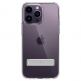 Spigen Ultra Hybrid S Case - хибриден кейс с висока степен на защита и вградена поставка за iPhone 14 Pro (прозрачен) 6