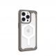 Urban Armor Gear Plyo MagSafe Case - удароустойчив хибриден кейс за iPhone 14 Pro (черен-прозрачен) 5