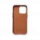 Mujjo Leather Wallet Case - премиум кожен кейс с джоб за кредитна карта за iPhone 14 Pro Max (кафяв) 4