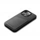 Mujjo Leather Wallet  Case - премиум кожен кейс с джоб за кредитна карта за iPhone 14 Pro (черен) 3