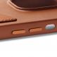 Mujjo Leather Wallet Case - премиум кожен кейс с джоб за кредитна карта за iPhone 14 Pro (кафяв) 6