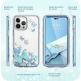 i-Blason Cosmo SupCase Protective Case - удароустойчив хибриден кейс с вграден протектор за дисплея за iPhone 14 Pro Max (син-прозрачен) 2