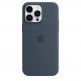 Apple iPhone Silicone Case with MagSafe - оригинален силиконов кейс за iPhone 14 Pro с MagSafe (син) 2