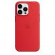 Apple iPhone Silicone Case with MagSafe - оригинален силиконов кейс за iPhone 14 Pro Max с MagSafe (червен) 2
