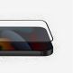 Uniq Optix Matte Full Cover Tempered Glass - матирано калено стъклено защитно покритие за дисплея на iPhone 14 Pro Max (черен-прозрачен) 2