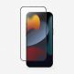 Uniq Optix Matte Full Cover Tempered Glass - матирано калено стъклено защитно покритие за дисплея на iPhone 14 Pro Max (черен-прозрачен) 4