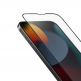 Uniq Optix Matte Full Cover Tempered Glass - матирано калено стъклено защитно покритие за дисплея на iPhone 14 Pro Max (черен-прозрачен) 5