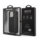 AMG Carbon Effect Leather Case - дизайнерски кожен кейс с висока защита за iPhone 14 Pro Max (черен) 5