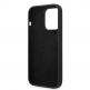 Guess Liquid Silicone Metal Logo MagSafe Case - силиконов (TPU) калъф с MagSafe за iPhone 14 Pro (черен)  4