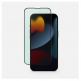 Uniq Optix VisionCare Tempered Glass with Anti Blue Light - калено стъклено защитно покритие със защитен филтър за дисплея на iPhone 14, iPhone 13, iPhone 13 Pro (черен-прозрачен) 6