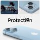 Spigen Optik Pro tR Ez Fit Lens Protector - 2 комплекта предпазни стъклени лещи за камерата на iPhone 14, iPhone 14 Plus (син) 7