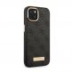 Guess PU 4G MagSafe Leather Hard Case - дизайнерски кожен кейс с MagSafe за iPhone 14 (черен) 1
