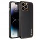Dux Ducis Yolo Series Case - удароустойчив хибриден кожен кейс за iPhone 14 Pro Max (черен) 2