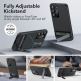 ESR Air Shield Boost Case - удароустойчив хибриден кейс с вградена поставка за Samsung Galaxy S23 Plus (черен) 1