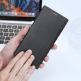 Dux Ducis Skin X2 Case - кожен калъф с поставка и отделение за кр. карти за Samsung Galaxy S23 Ultra (черен) 5