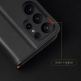 Dux Ducis Hivo Genuine Leather Flip Wallet Case - кожен калъф от естествена кожа с поставка и отделение за кр. карти за Samsung Galaxy S23 Ultra (черен) 10