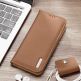 Dux Ducis Hivo Genuine Leather Flip Wallet Case - кожен калъф от естествена кожа с поставка и отделение за кр. карти за Samsung Galaxy S23 Ultra (кафяв) 7