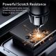ESR Screen Shield Tempered Glass Protection Set - комплект 2 броя стъклено защитно покритие за дисплея и 2 броя предпазни стъклени лещи за камерата на Samsung Galaxy S23 Ultra (черен-прозрачен) 3