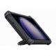 Samsung Rugged Gadget Cover EF-RS911CBEGWW - оригинален хибриден кейс със слот за карти и вградена поставка за Samsung Galaxy S23 (черен-сив)  1