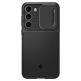 Spigen Optik Armor Case - тънък качествен силиконов (TPU) калъф с капак за камерата за Samsung Galaxy S23 (черен) 2