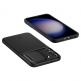 Spigen Optik Armor Case - тънък качествен силиконов (TPU) калъф с капак за камерата за Samsung Galaxy S23 (черен) 9