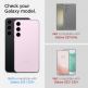 Spigen Optik Pro tR Ez Fit Lens Protector 2 Pack - 2 комплекта предпазни стъклени лещи за камерата на Samsung Galaxy S23, Galaxy S23 Plus (розов) 6