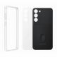 Samsung Frame Cover EF-MS916CBEGWW - оригинален хибриден кейс от две части за Samsung Galaxy S23 Plus (черен-прозрачен) 6