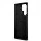 Guess Liquid Silicone Metal Logo Case - силиконов (TPU) калъф за Samsung Galaxy S23 Ultra (черен)  4