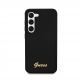 Guess Liquid Silicone Metal Logo Case - силиконов (TPU) калъф за Samsung Galaxy S23 (черен)  1