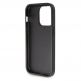 Guess PU Fixed Glitter 4G Metal Logo Case - силиконов (TPU) калъф за iPhone 15 Pro Max (черен)  5