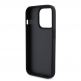 Guess Strass Triangle Metal Logo Case - силиконов (TPU) калъф за iPhone 15 Pro (черен) 3